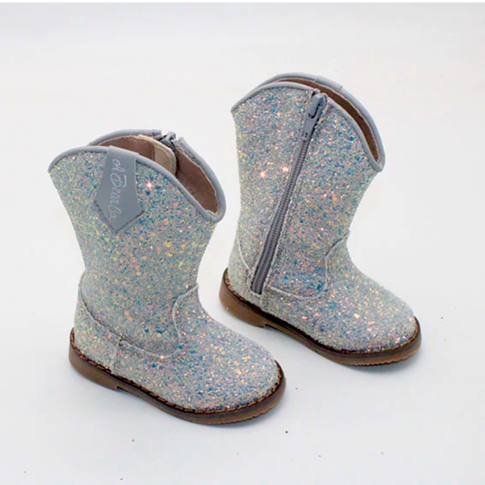 Light Grey Glitter Dolly Boot
